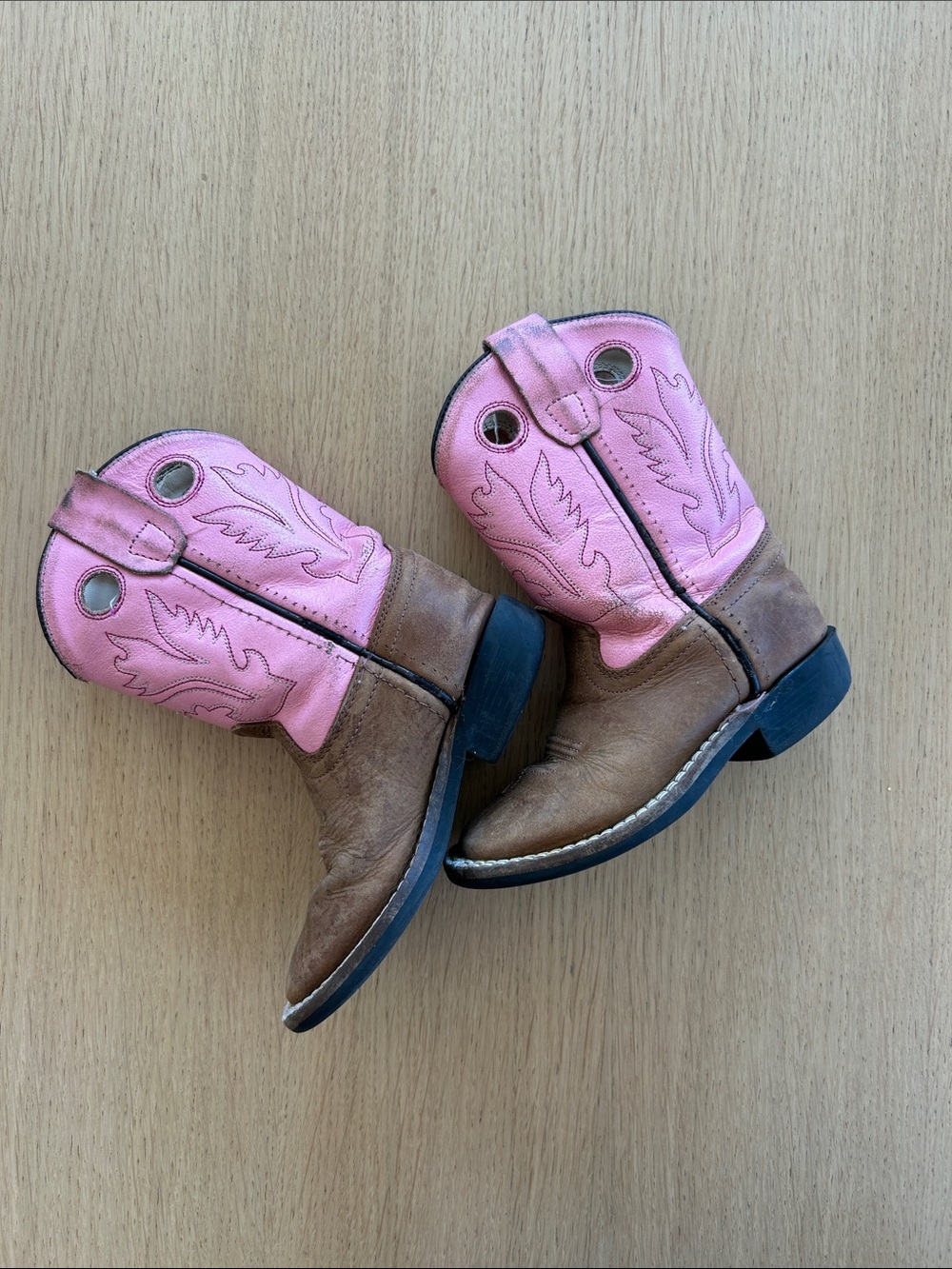 Old west pink cowboy boots